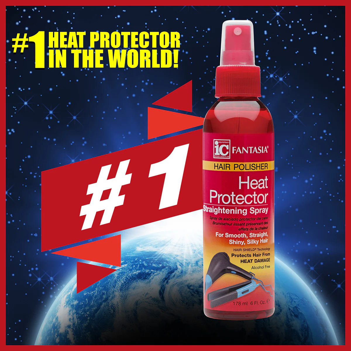 IC Fantasia Heat Protector Straightening Spray